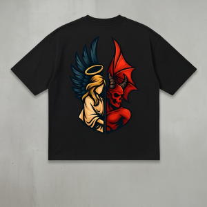 Angel & Demon Embroidered T-Shirt - shirt