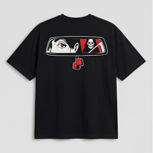 Rearview Anime Embroidered T-Shirt - shirt